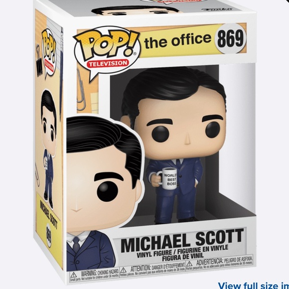 Funko Pop michael Scott the Office worlds best boss suit outfit coffee mug nwt - Picture 3 of 4